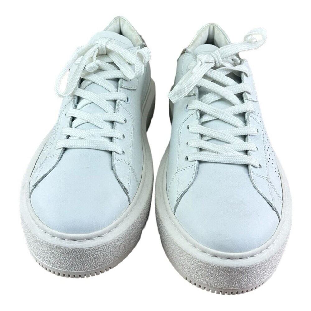 P448 Aerial Low Top Leather Sneakers Shoe White Size Wo’s 10.5-11|Men 8.5 41 - Picture 3 of 7